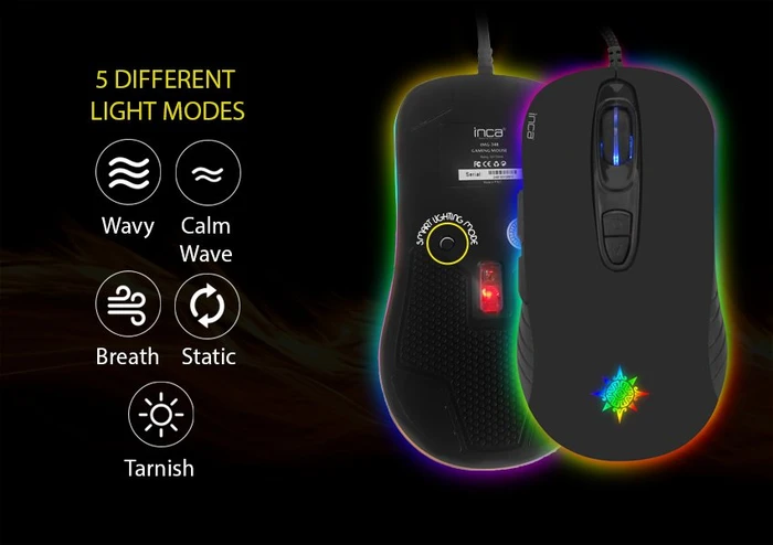 Inca IMG-348 Phaldor RGB Gaming Mouse, USB