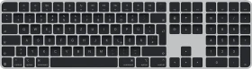 Apple Magic Keyboard mit Touch ID und Ziffernblock für Mac mit Apple Chip (USB-C), schwarz/silber, USB/Bluetooth, DE