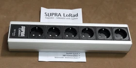 Supra Cables LoRad MD06-EU MK3 Switch mit Schalter und Netzfilter, 6-fach, schwarz/silber