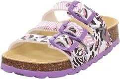 Superfit Fussbettpantoffel Sandale weiß/mehrfarbig (Junior)