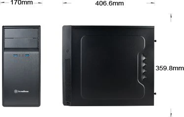 SilverStone Precision PS09 schwarz, schallgedämmt