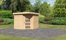 Karibu Schwandorf 5 Gartenhaus natur