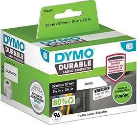 Dymo Hochleistungsetiketten LabelWriter, 57x32mm, weiß, 2er-Pack (800 Etiketten)