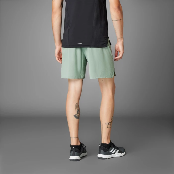 adidas Designed for Training HIIT Workout Heat.RDY Trainingshose kurz silver green (Herren)