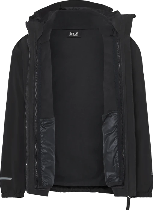 Jack Wolfskin Iceland 3in1 Funktionsjacke schwarz (Junior)