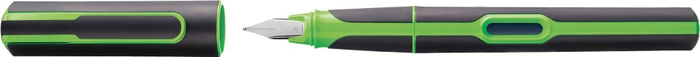 Pelikan Style neongrün/schwarz, rechte Hand/linke Hand, mittel, Faltschachtel