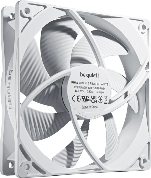 be quiet! Pure Wings 3 PWM Reverse White, 120mm, 3er-Pack
