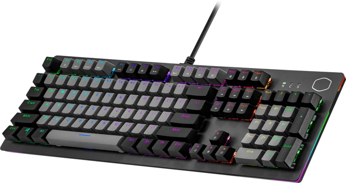 Cooler Master CK352, schwarz/grau, LEDs RGB, RED Switches, USB, DE