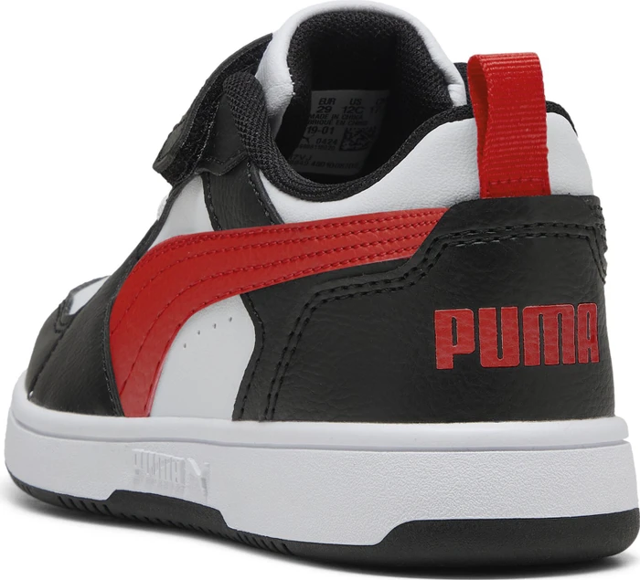 Puma Rebound V6 Lo puma white/for all time red/puma black (Junior)