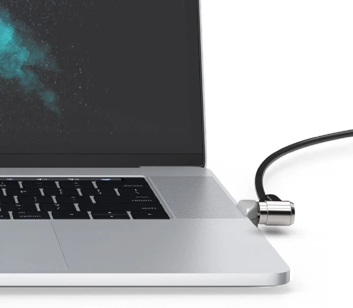 Maclocks Ledge Adapter inkl. Kabelschloss mit Schlüssel für Macbook Pro Touch Bar 13.3"/15.4"