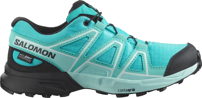 Salomon Speedcross Waterproof dawn pink/acid lime/black (Junior)
