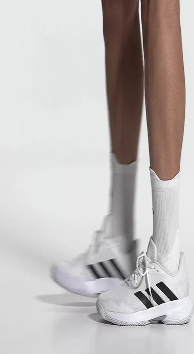 adidas CourtJam Control cloud white/core black/matte silver
