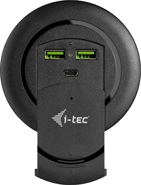 i-tec Built-in Desktop Fast Charger USB-C PD 3.0 + 3x USB 3.0 QC3.0 96W schwarz