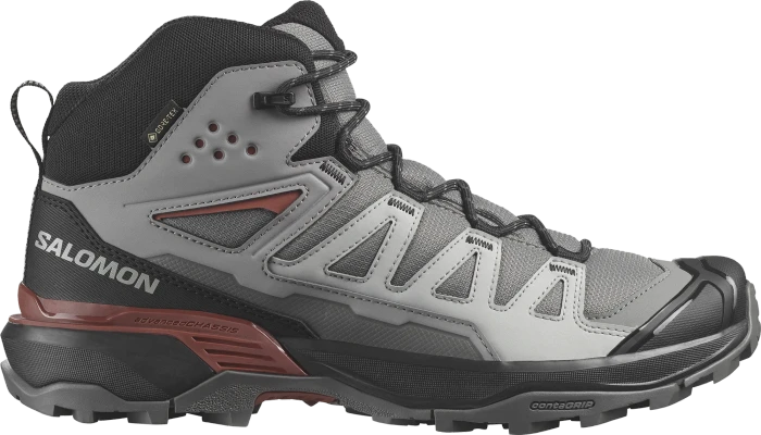 Salomon X Ultra 360 Mid GTX pewter/black/burnt henna (Herren)