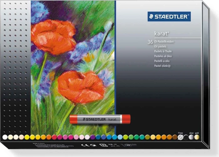 Staedtler 2420 Ölmalkreide pastell, 36 Farben, 36er-Set (2420 C36)