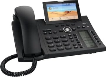 snom D385N VoIP Telefon schwarz