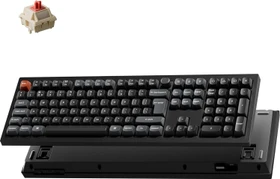 Keychron V6 Ultra 8K Wireless, schwarz, LEDs RGB, hot-swap, Keychron Silk POM RED, USB/Bluetooth, UK