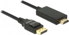 DeLOCK DisplayPort 1.2/HDMI Adapterkabel 4K schwarz, 2m