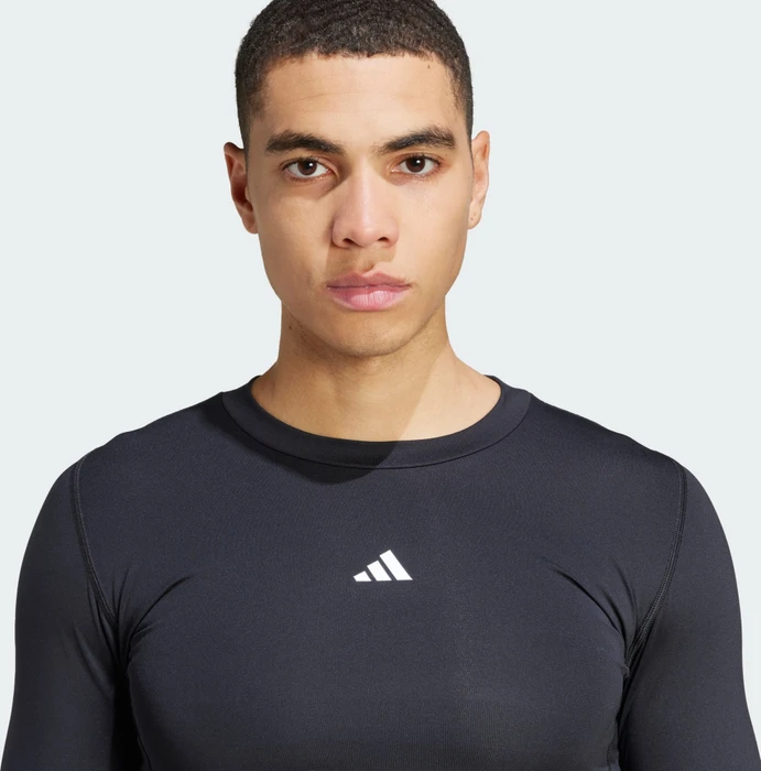 adidas Techfit Funktionsshirt langarm schwarz (Herren)