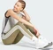 adidas Essentials 3-Streifen Cotton Leggings Hose lang olive strata/white (Damen) Vorschaubild