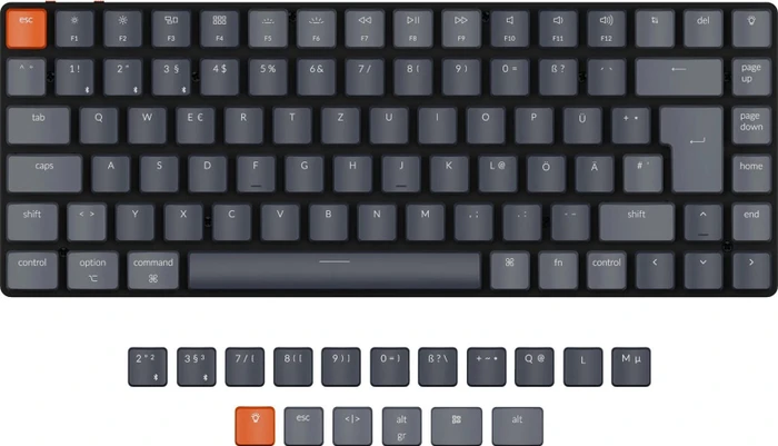 Keychron K3 V2, 75% TKL, DE