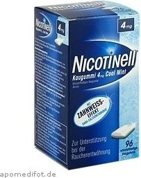 Nicotinell 4mg Cool Mint Kaugummis, 96 Stück