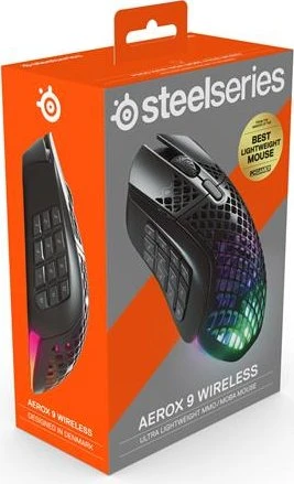 SteelSeries Aerox 9 Wireless schwarz, USB/Bluetooth