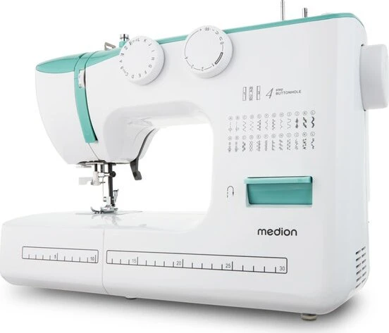 Medion Life SM60 MD10689 Nähmaschine weiß/türkis