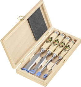 Kirschen 1145 Stech-/Hohlbeitel-Satz inkl. Werkzeugbox, 4-tlg.