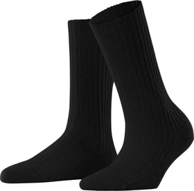 Falke Cosy Wool Boot Socken schwarz (Damen)