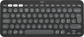 Logitech K380s Pebble Keys 2, schwarz/grau, Logi Bolt, USB/Bluetooth, ND (920-011879)