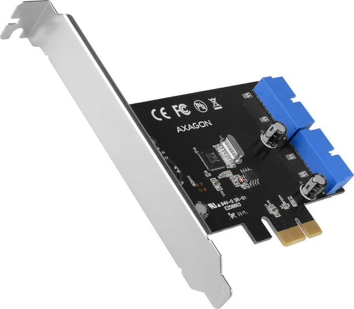 Axagon 2x USB 3.0 Header, PCIe 2.0 x1