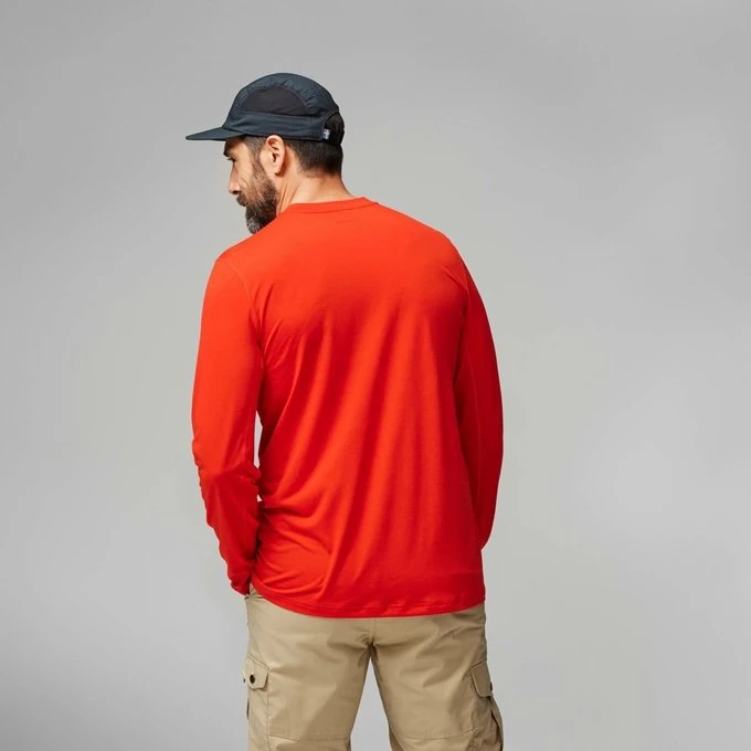 Fjällräven Abisko Day Hike Funktionsshirt langarm flame orange (Herren)