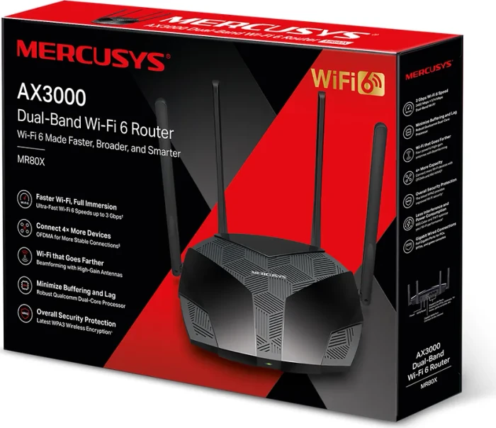 Mercusys MR80X, AX3000