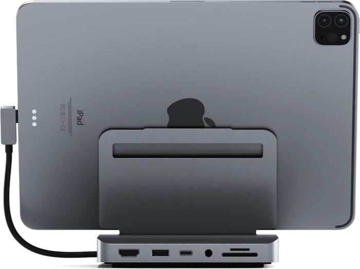 Satechi Aluminum Stand & Hub für iPad Pro, silber, USB-C 3.0 [Buchse]
