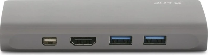 LMP USB-C Travel Dock, 9-Port, USB-C 3.0 [Stecker], space gray