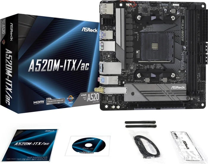 ASRock A520M-ITX/ac (AMD AM4)