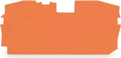 Wago Abschluss- und Zwischenplatte; 1 mm dick; orange 1 Stück