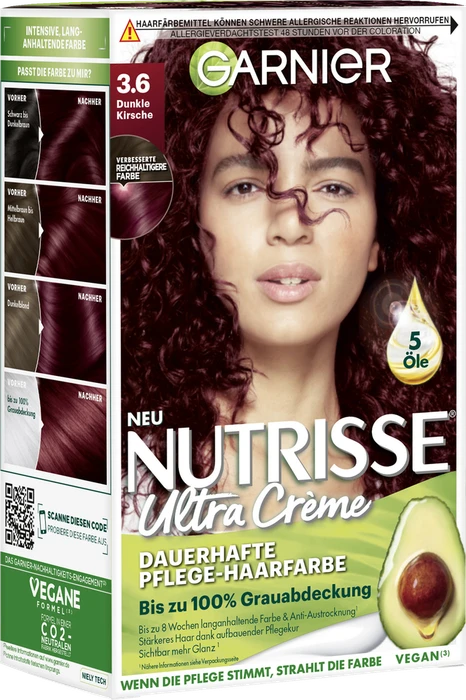 Garnier Nutrisse Creme Haarfarbe 36 black Cherry