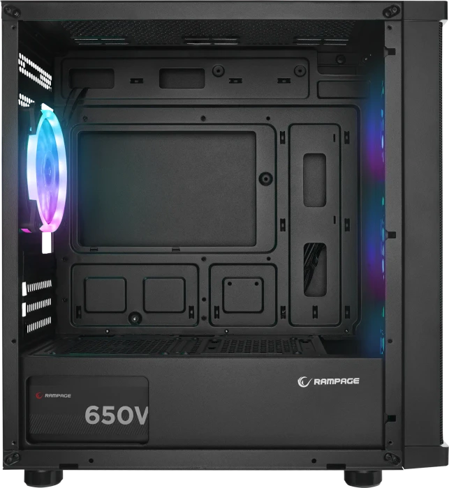 Rampage Vega V2 Black, Glasfenster