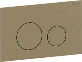 Geberit Sigma40 Betätigungsplatte rund easy to clean messing gebürstet