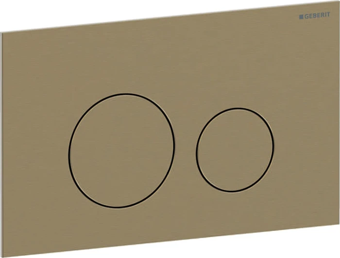 Geberit Sigma40 Betätigungsplatte rund easy to clean messing gebürstet