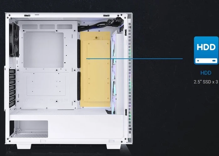 Thermaltake Divider 300 TG ARGB Snow Edition, weiß, Glasfenster