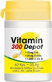 Pharma-Peter Vitamin C 300 Depot + Zink + Histidin + D Kapseln, 60 Stück