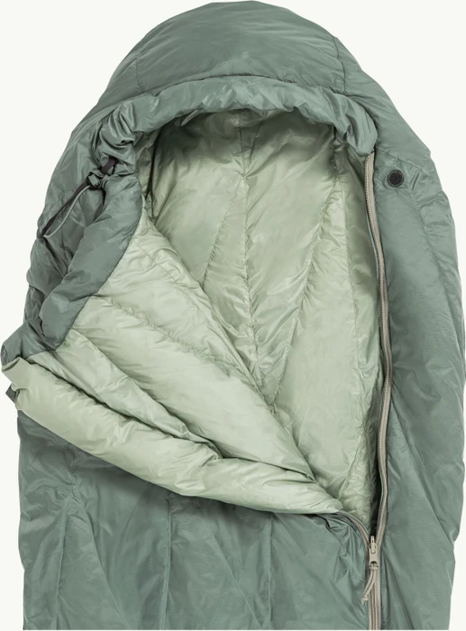 Jack Wolfskin Athmos Down +5 180cm Mumienschlafsack picnic green