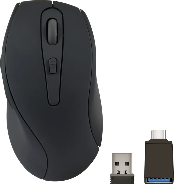 Speedlink AXON Silent & Antibacterial Rechargeable Mouse, schwarz, USB