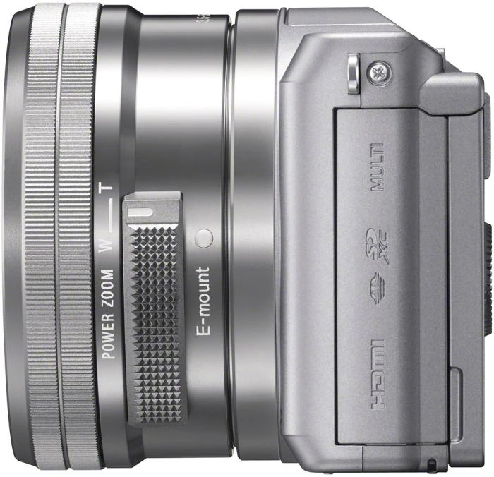 Sony Alpha 5000 silber mit Objektiv E PZ 16-50mm 3.5-5.6 OSS
