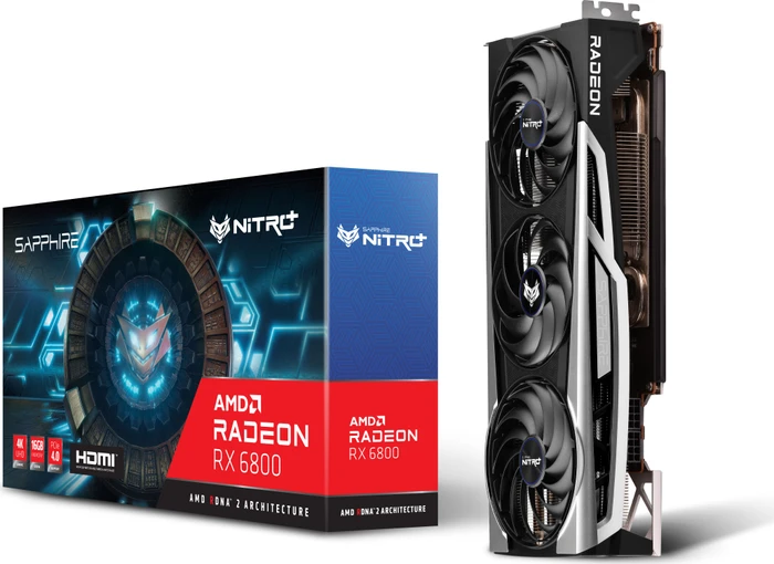 Sapphire Nitro+ Radeon RX 6800, 16GB GDDR6, HDMI, 3x DP, lite retail