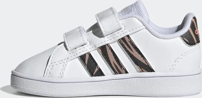adidas Grand Court Tiger Print cloud white/core black/acid red (Junior)