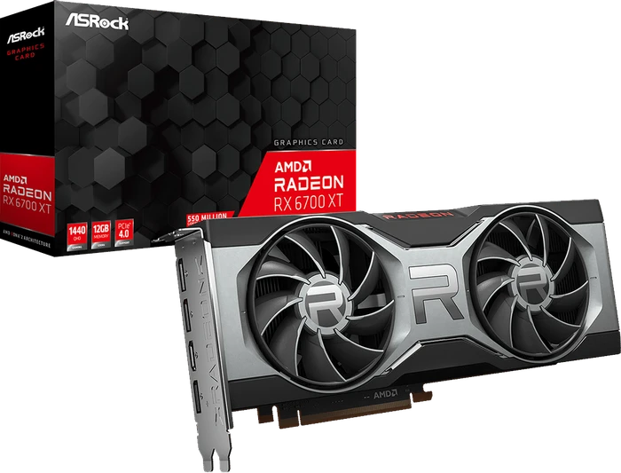 ASRock Radeon RX 6700 XT, 12GB GDDR6, HDMI, 3x DP